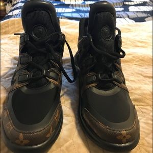 Brown inspired sneakers. Never been worn.